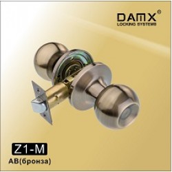 Ручка защелка (шариковая) DAMX Z1 Бронза (AB)